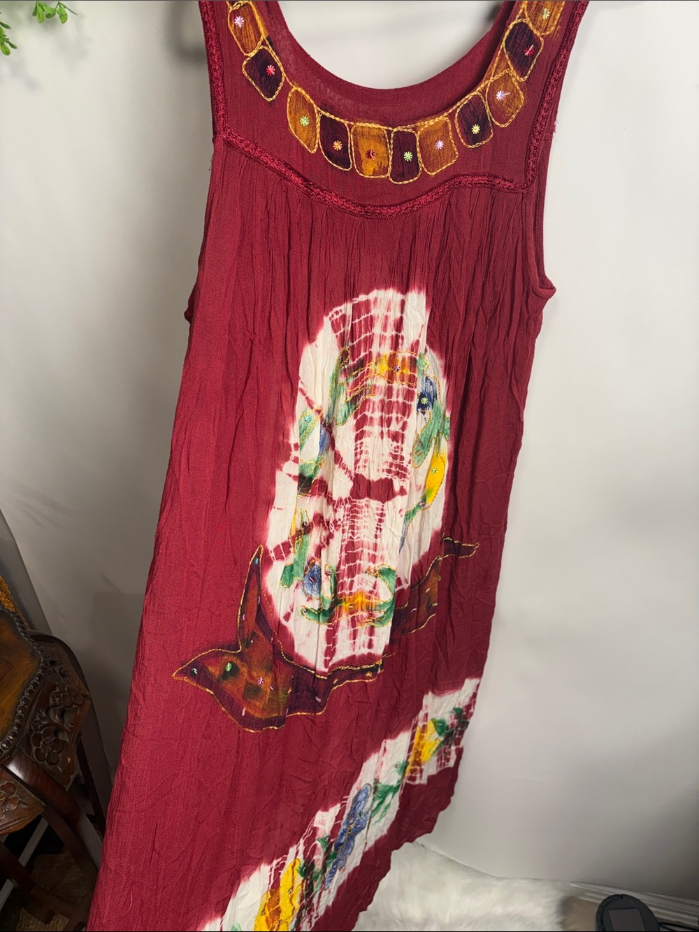 RivieraSun Red Tie-Dye Festival Dress